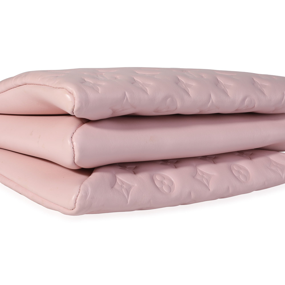 Louis Vuitton Rose Pink Monogram Embossed Lambskin Coussin PM - Picture 7 of 7